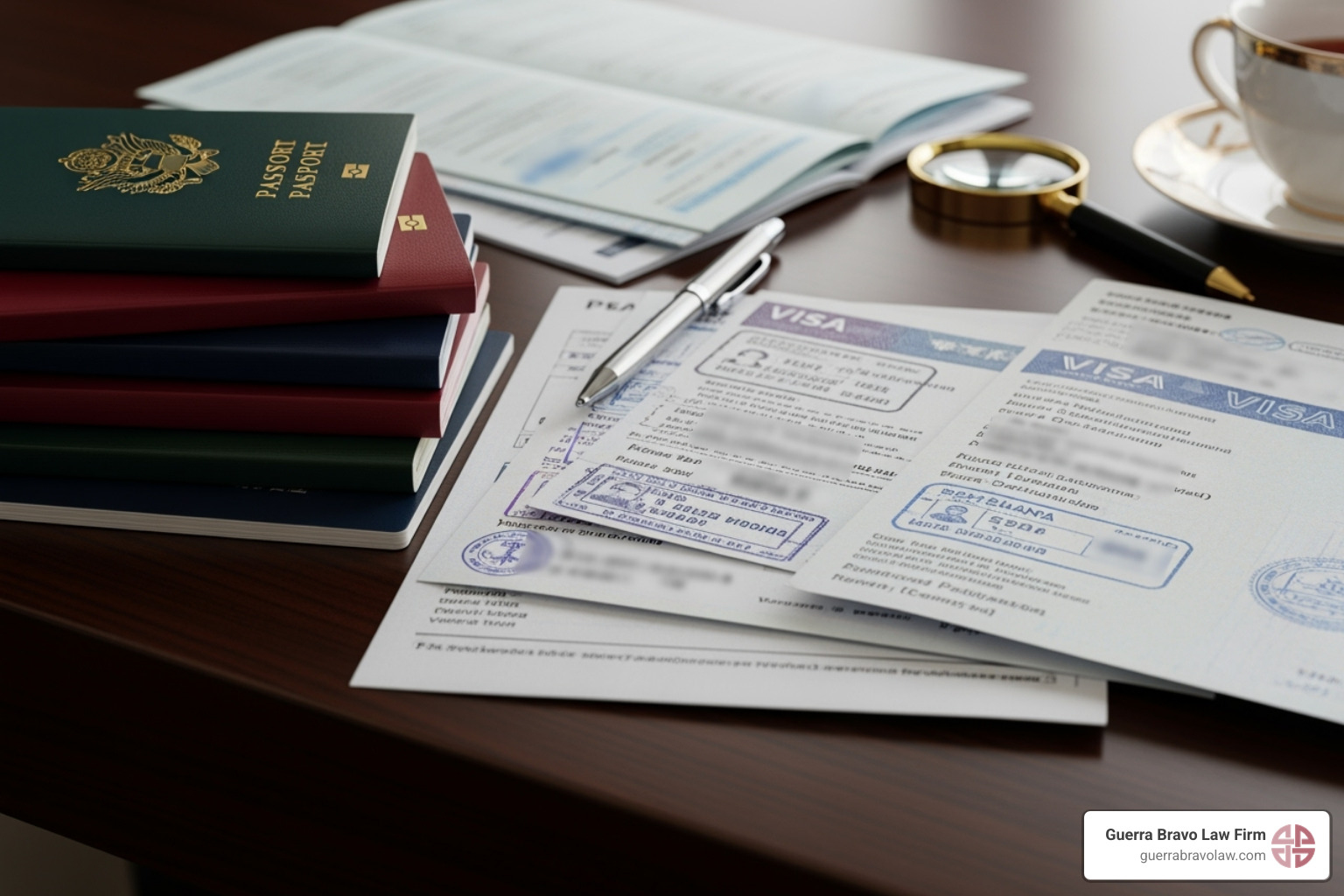 pasaportes y documentos de visa sobre un escritorio - abogados de inmigración en español cerca de mi pasaportes y documentos de visa sobre un escritorio - abogados de inmigración en español cerca de mi