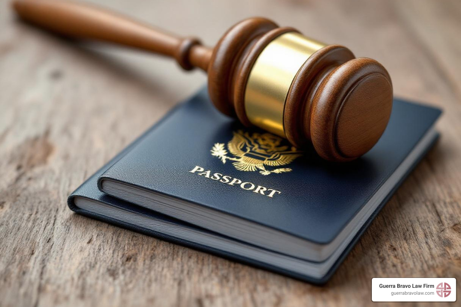 image of a gavel resting on a passport, symbolizing legal judgments on travel and status - Difficult immigration cases image of a gavel resting on a passport, symbolizing legal judgments on travel and status - Difficult immigration cases